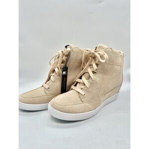 SOREL Women's Out N About Lace Up Wedge Boot Canoe Beige Size 9 NEW